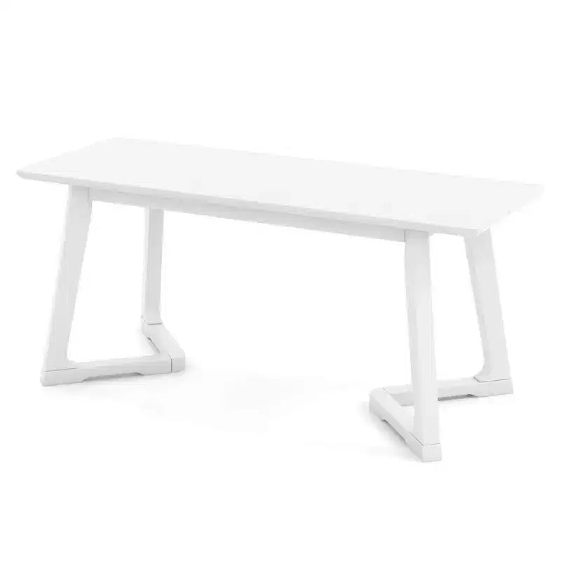 1/2 pièces Banc d'entrée moderne 42 avec pieds en bois d'hévéa Surface d'assise lisse Montage facile