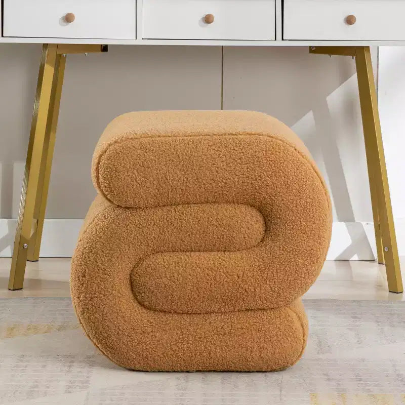 19.3 Pouf/Repose-pieds Teddy en S