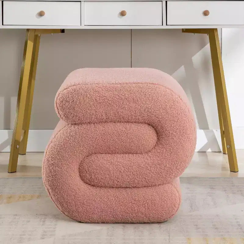 19.3 Pouf/Repose-pieds Teddy en S