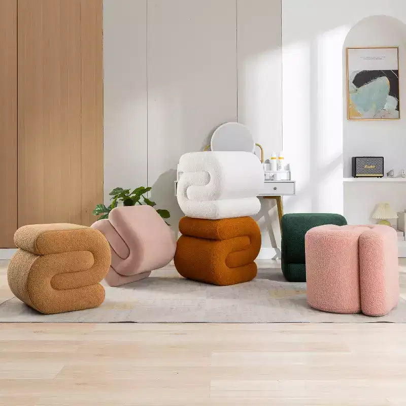 19.3 Pouf/Repose-pieds Teddy en S