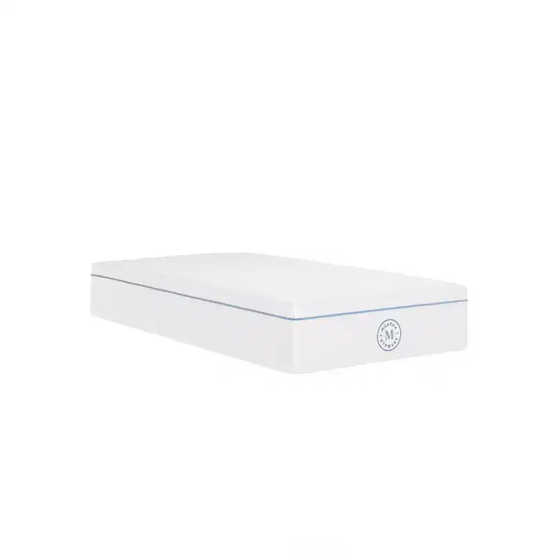Matelas en mousse à mémoire de forme et thé vert, mi-ferme, à double action rafraîchissante, avec dessus matelassé en jacquard recyclé doux et respirant