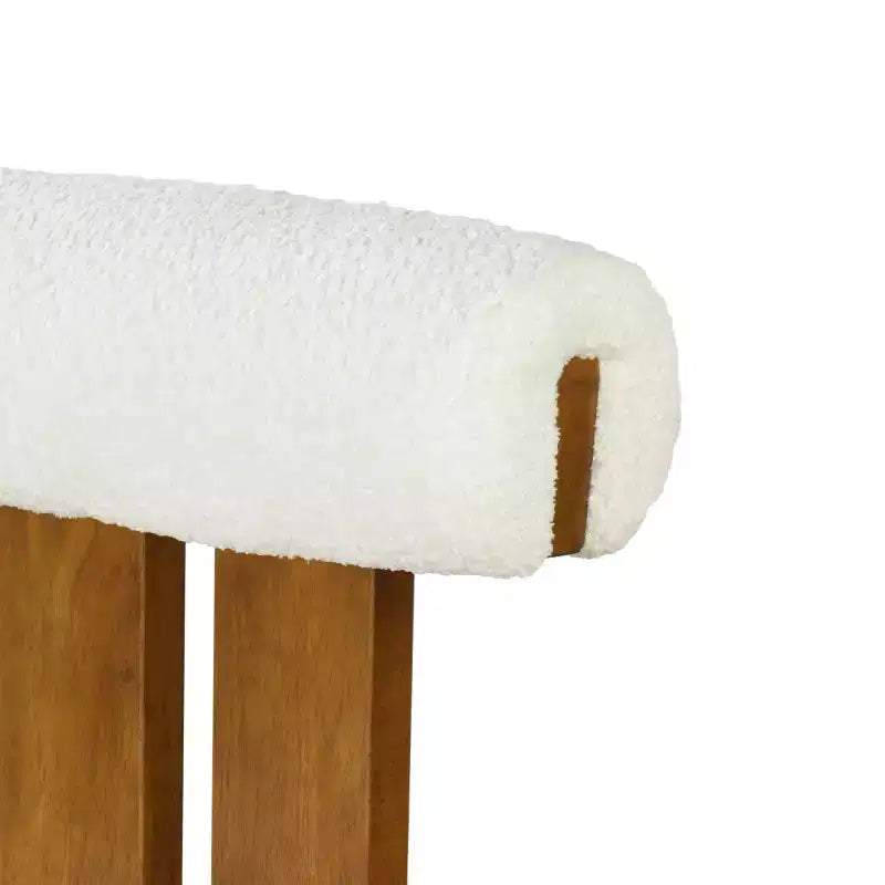 Tabourets de bar polyvalents en hévéa rembourrés (lot de 2)
