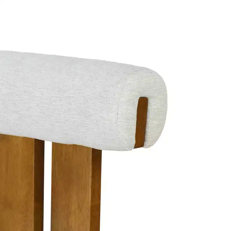 Tabourets de bar polyvalents en hévéa rembourrés (lot de 2)