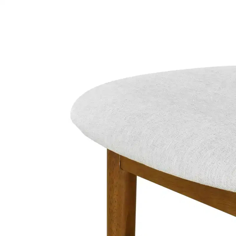 Tabourets de bar polyvalents en hévéa rembourrés (lot de 2)