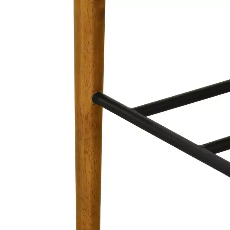 Tabourets de bar polyvalents en hévéa rembourrés (lot de 2)