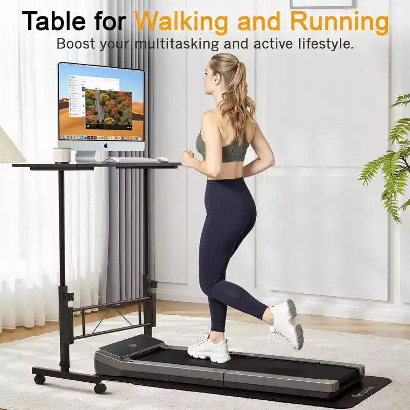 Petit bureau debout réglable en hauteur, postes de travail informatiques mobiles à roulettes, table d'appoint portable pour ordinateur portable pour le bureau