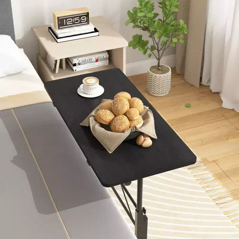 Petit bureau debout réglable en hauteur, postes de travail informatiques mobiles à roulettes, table d'appoint portable pour ordinateur portable pour le bureau