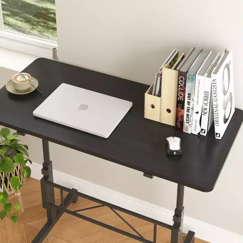 Petit bureau debout réglable en hauteur, postes de travail informatiques mobiles à roulettes, table d'appoint portable pour ordinateur portable pour le bureau